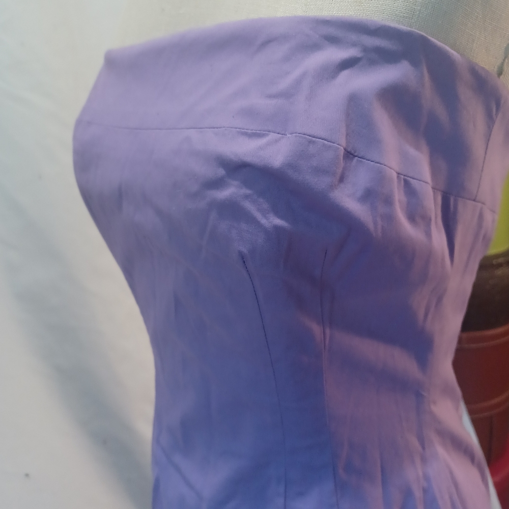 Shoshanna Purple Strapless Dress